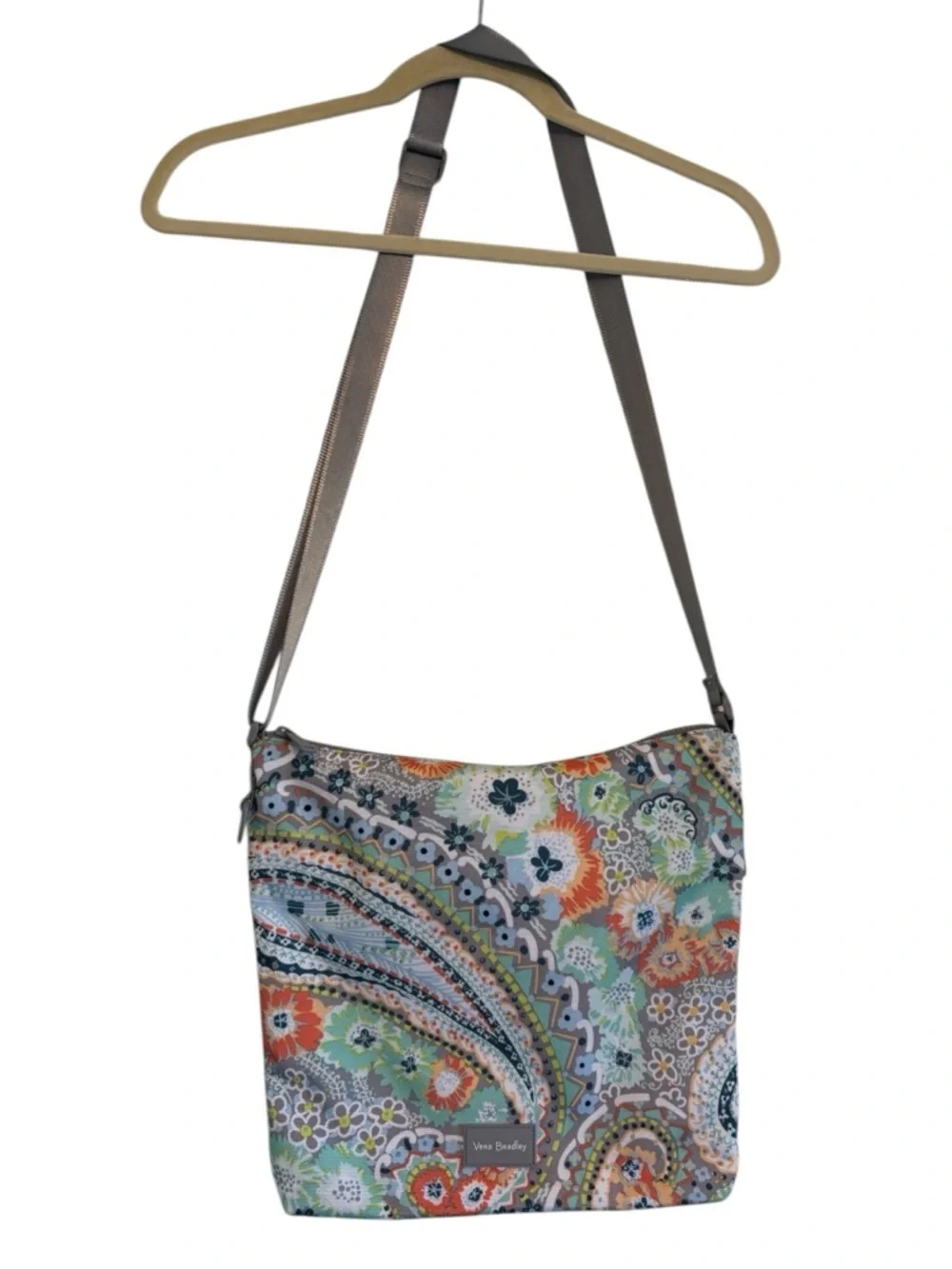 Vera Bradley Recycled Lighten Up Paisley Crossbody • Lightweight Travel Bag